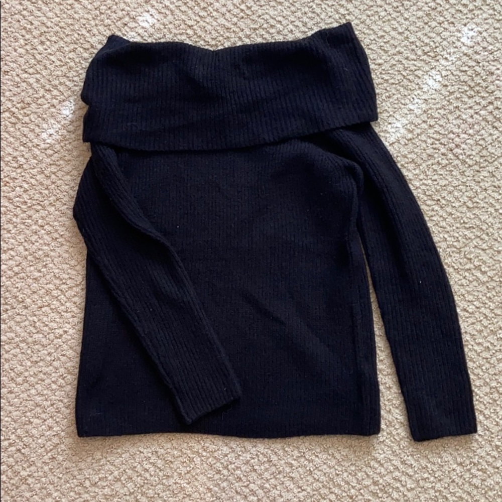 Off-the-shoulder sweater